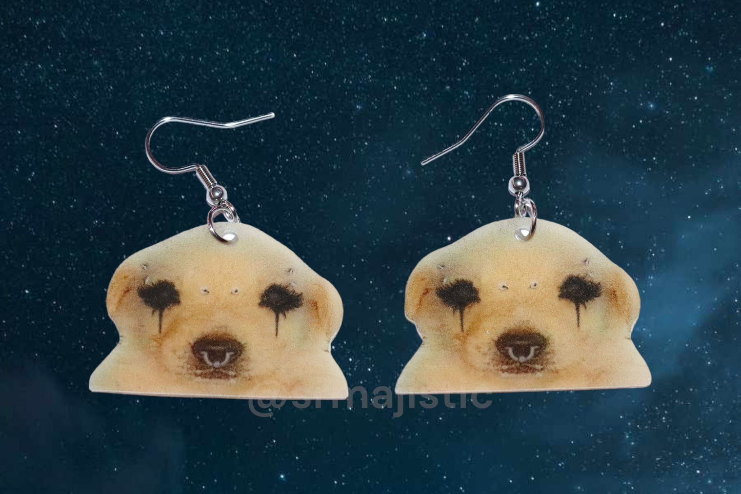Gothchua (Goth Jotchua Dog) Funny Handmade Earrings!