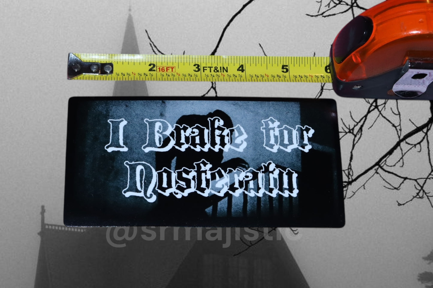 I Brake for Nosferatu Movie Bumper Sticker