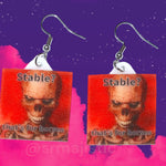 Stable? That’s for Horses Skeleton Flame Meme Handmade Earrings!