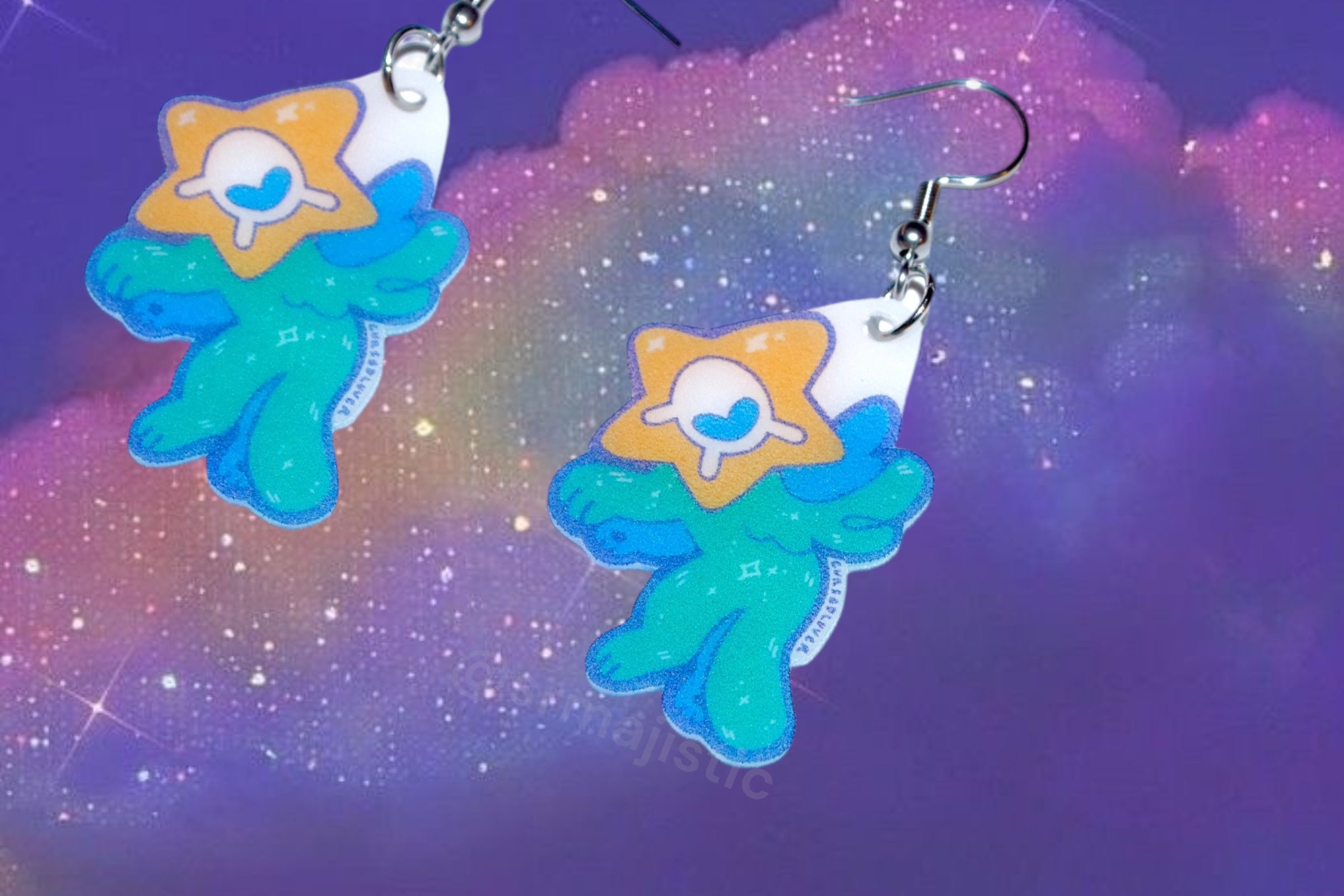 Cute and Colorful Starpion Earrings (collaboration with @cursedluver!)