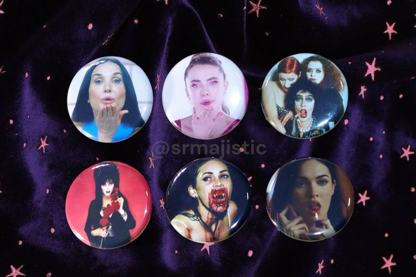 Horror Movie Buttons!