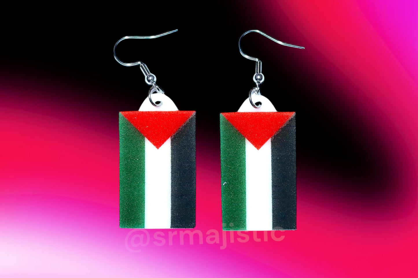 Palestine flag Handmade Earrings!