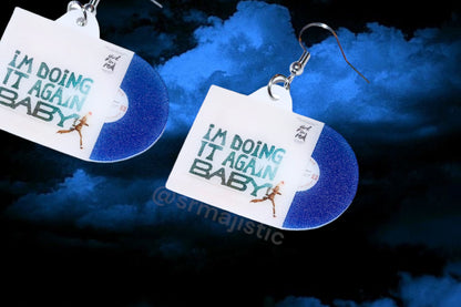 Girl in Red I’m Doing it Again Baby Vinyl Album Handmade Earrings!