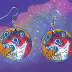 Don’t Give Up Motivational Tiger Earrings (collaboration with @cursedluver!)