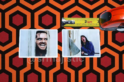 The Shining Movie Wendy and Jack Split Frame Bumper Stickers