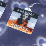 Jigsaw / Billy the Puppet Saw Character Collection of Flaming Pride Flags Handmade Earrings!