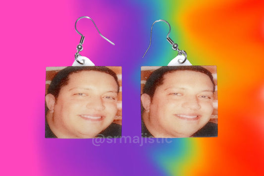Smiling Sal Vulcano Sal Meme Handmade Earrings!