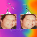 Smiling Sal Vulcano Sal Meme Handmade Earrings!