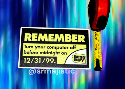 Best Buy Remember Y2K Car Magnet
