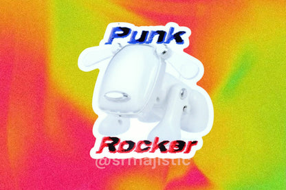 Cool Punk Rocker IDog Meme Bumper Sticker