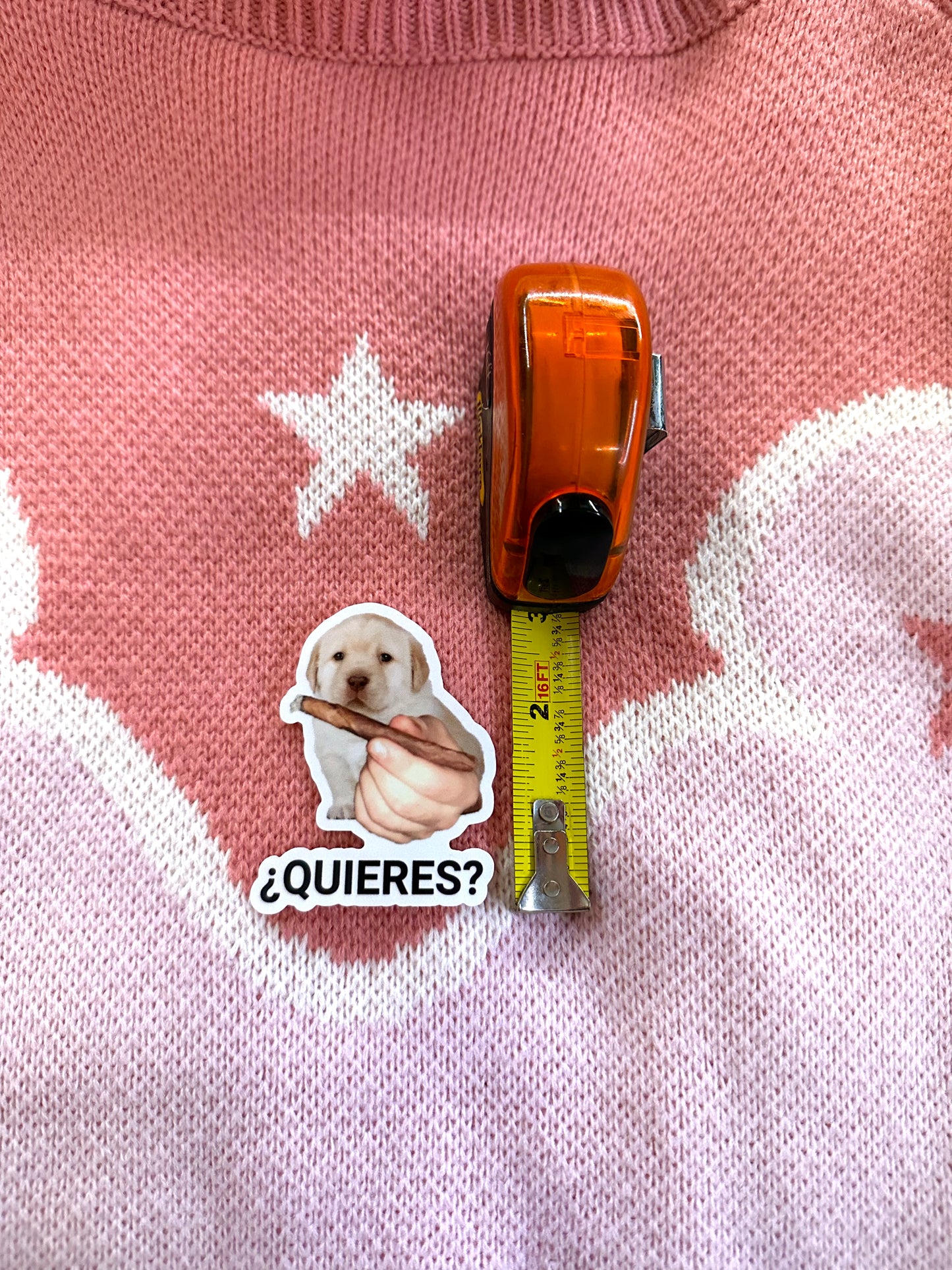 ¿Quieres? Dog Offering Smokes Meme Bumper Sticker
