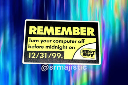 Best Buy Remember Y2K Car Magnet