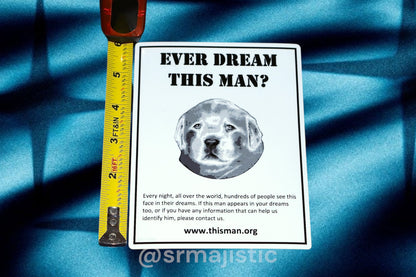 Do you know this Man? Puppy Dog Meme Bumper Sticker