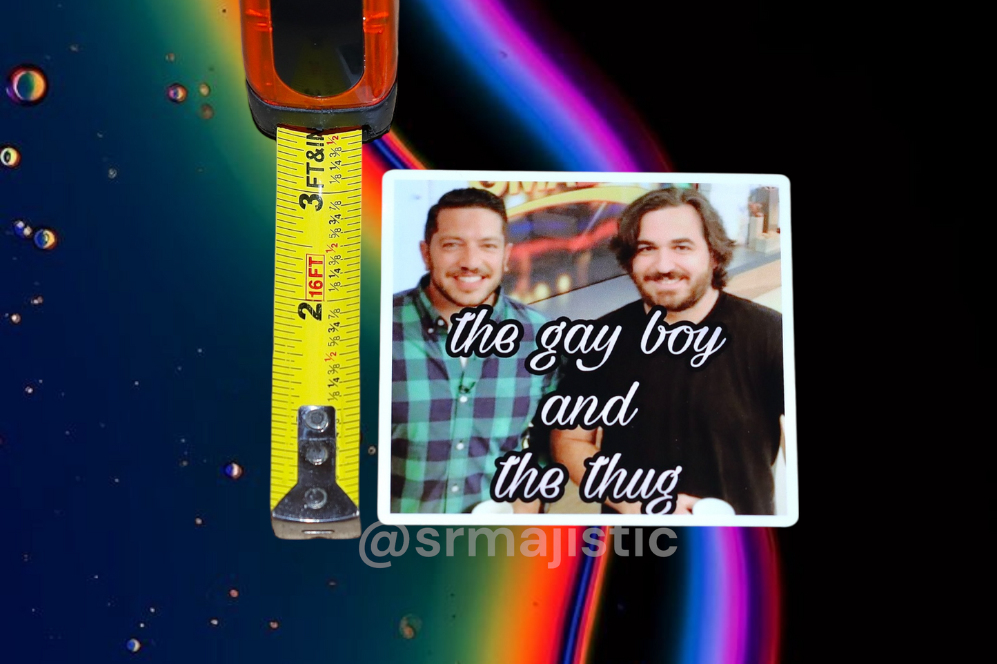 Impractical Jokers Q and Sal The Gay Boy and the Thug Meme Bumper Sticker