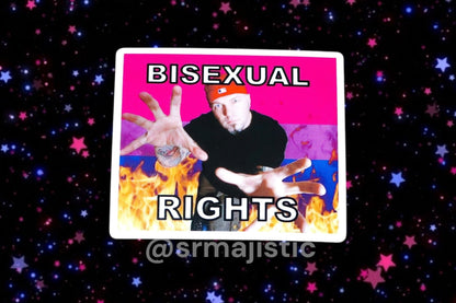 Fred Durst Limp Bizkit Flaming Pride Flag Bumper Stickers