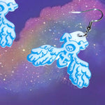 Trans Angel Symbol Earrings (collaboration with @cursedluver!)