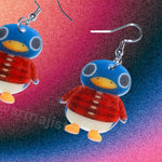Roald the Penguin Animal Crossing Character Cute Handmade Earrings!
