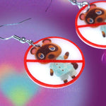 I Hate Tom Nook ‘No’ Symbol Animal Crossing Funny Meme Handmade Earrings!