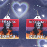Jigsaw / Billy the Puppet Saw Character Collection of Flaming Pride Flags Handmade Earrings!