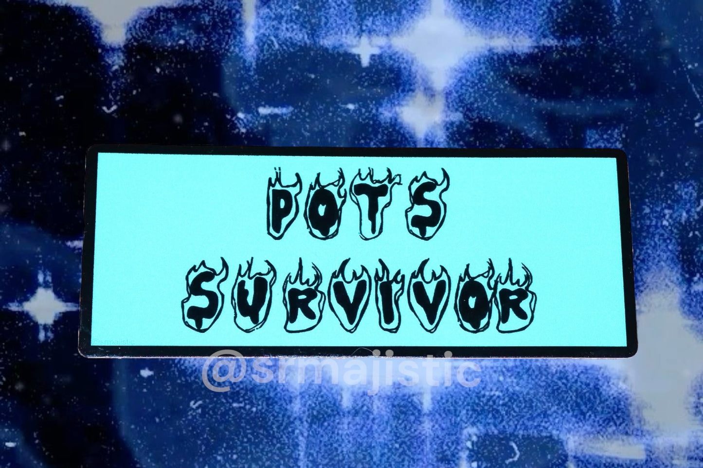 Flame Style Survivor Awareness Bumper Stickers