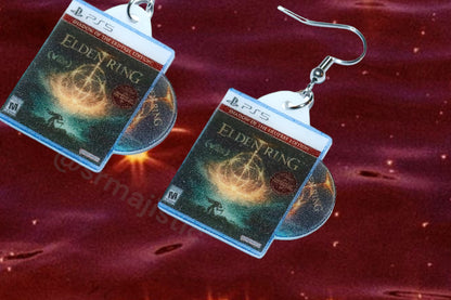 Elden Ring Shadow of the Erdtree PS5 Game 2D detailed Handmade Earrings!