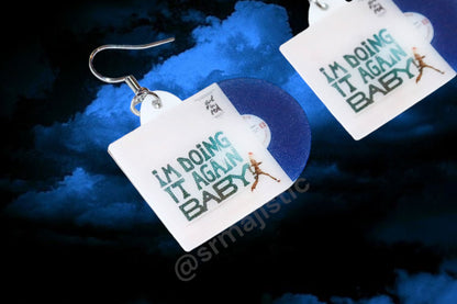 Girl in Red I’m Doing it Again Baby Vinyl Album Handmade Earrings!