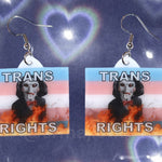 Jigsaw / Billy the Puppet Saw Character Collection of Flaming Pride Flags Handmade Earrings!
