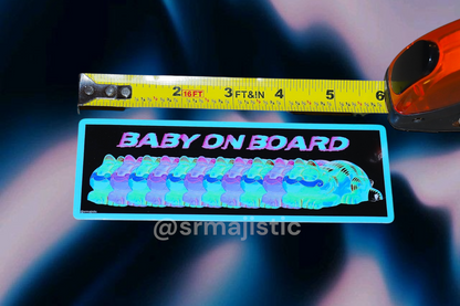 Baby on Board Retro Garfield Phone Meme Bumper Sticker