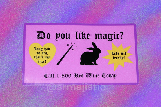 Chappell Roan Red Wine Supernova Magic Bumper Sticker