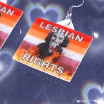 Jigsaw / Billy the Puppet Saw Character Collection of Flaming Pride Flags Handmade Earrings!