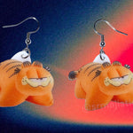 (READY TO SHIP) Garfield Pillowpet Cute Character 2D Handmade Earrings!