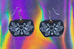 (READY TO SHIP) Alternative Pride Stylized Handmade Earrings (collaboration with @saltnox)