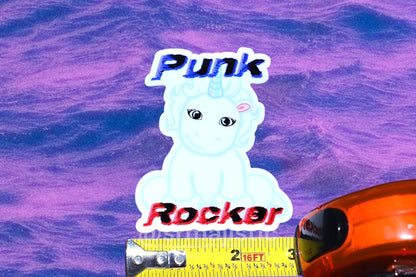 Cool Punk Rocker Webkinz Unicorn Meme Bumper Sticker
