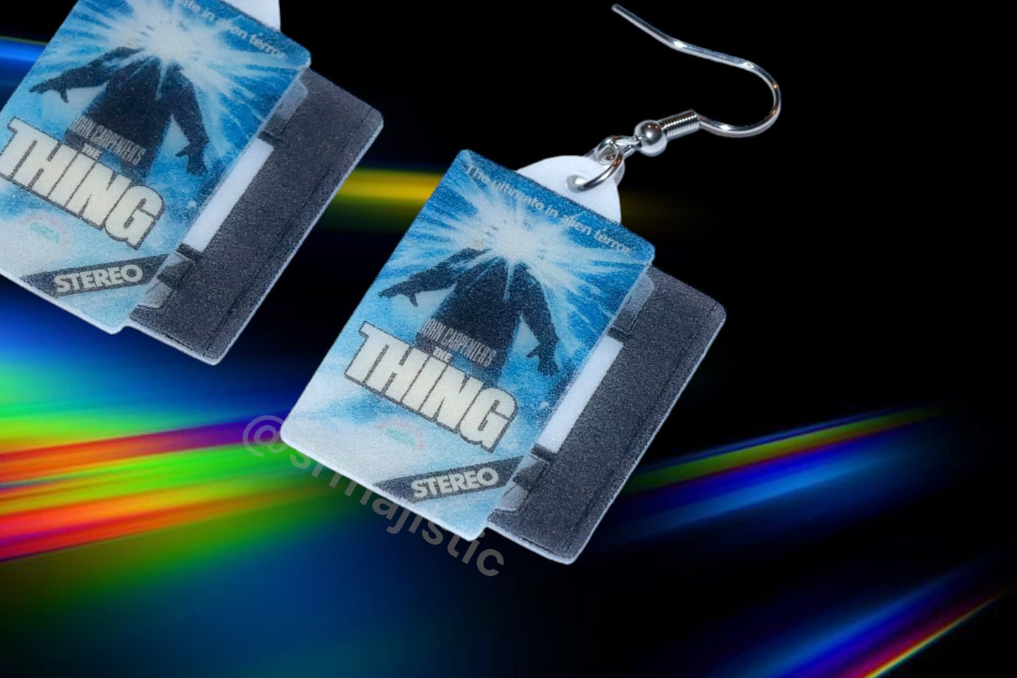 (READY TO SHIP) The Thing (1982) VHS 2D detailed Handmade Earrings!