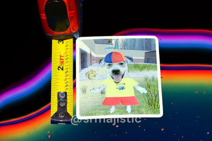 Propeller Hat and Lollipop Puppy Dog Meme Bumper Sticker