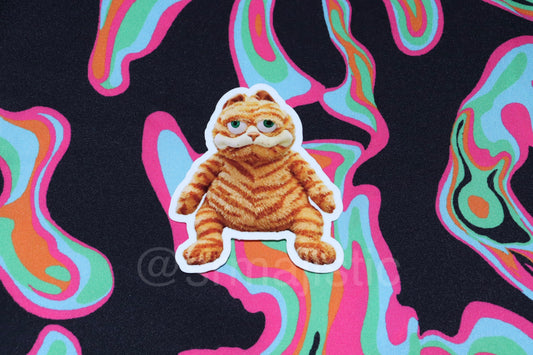 Ugly Garfield Gorfield Meme Bumper Sticker