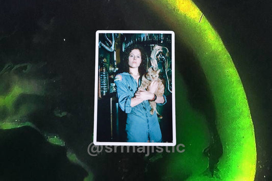 Ellen Ripley and Jonesy Photo from Alien (1979) Bumper Sticker
