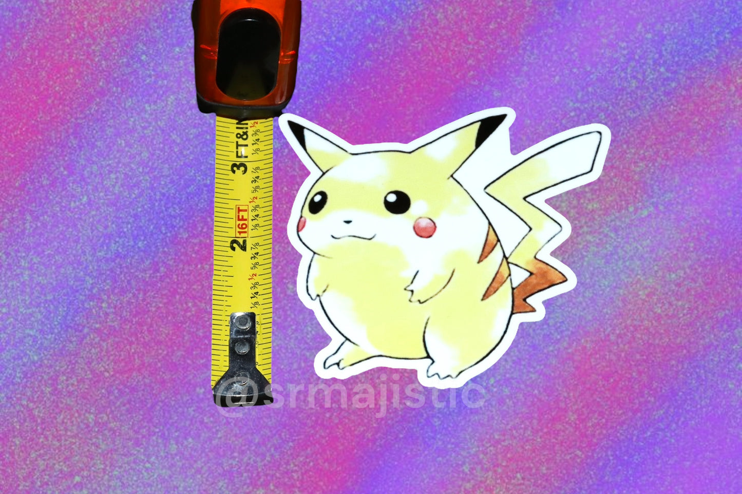 Classic Vintage Pikachu Bumper Sticker