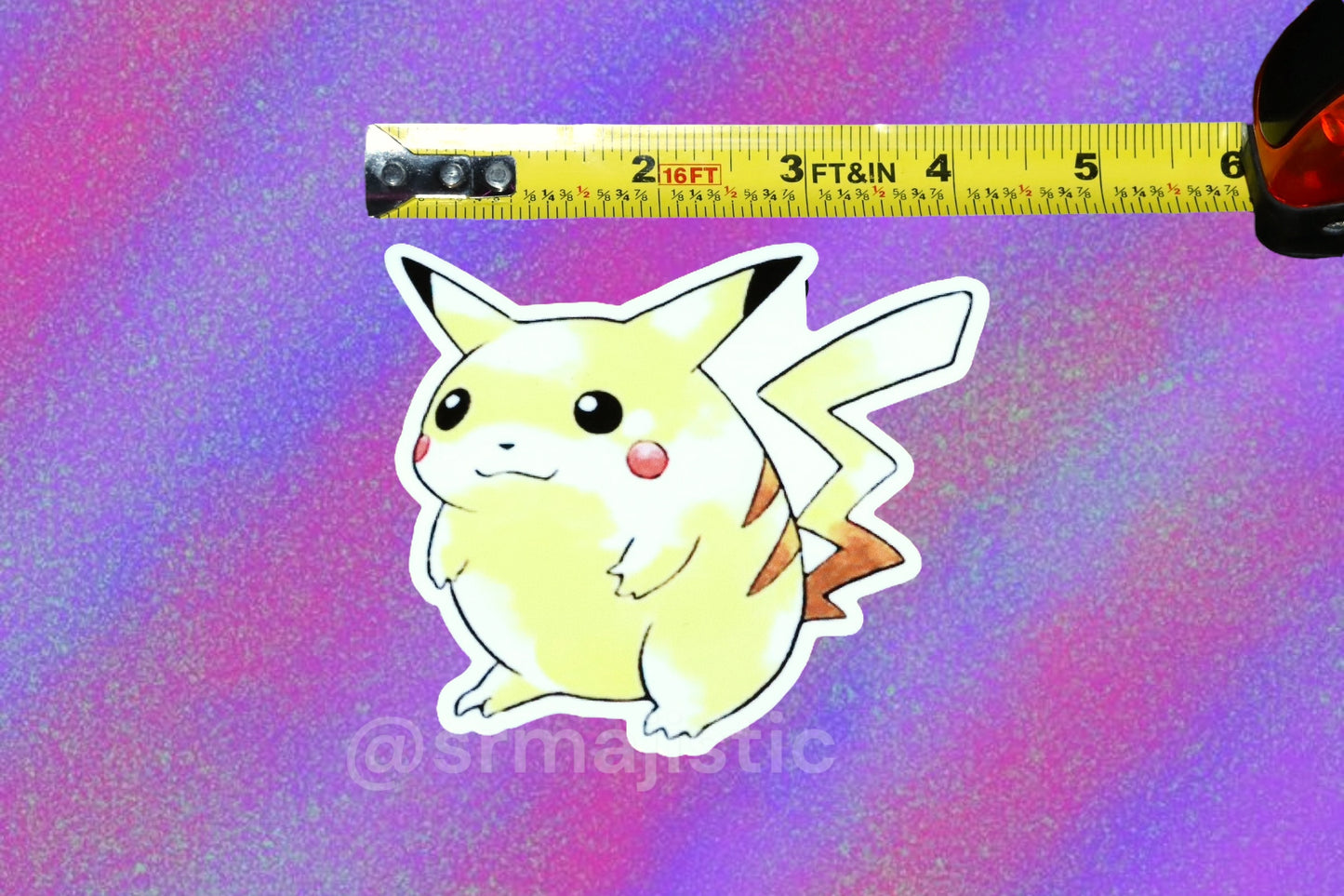 Classic Vintage Pikachu Bumper Sticker