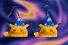 Wizard 8-Bit Pikachu Funny Pokémon Character Handmade Earrings!