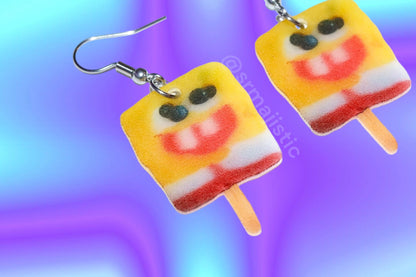 (READY TO SHIP) Melted Character Pospicles Funny Nostalgic Handmade Earrings!
