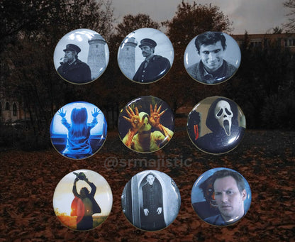Horror Movie Buttons!