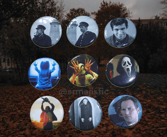 Horror Movie Buttons!