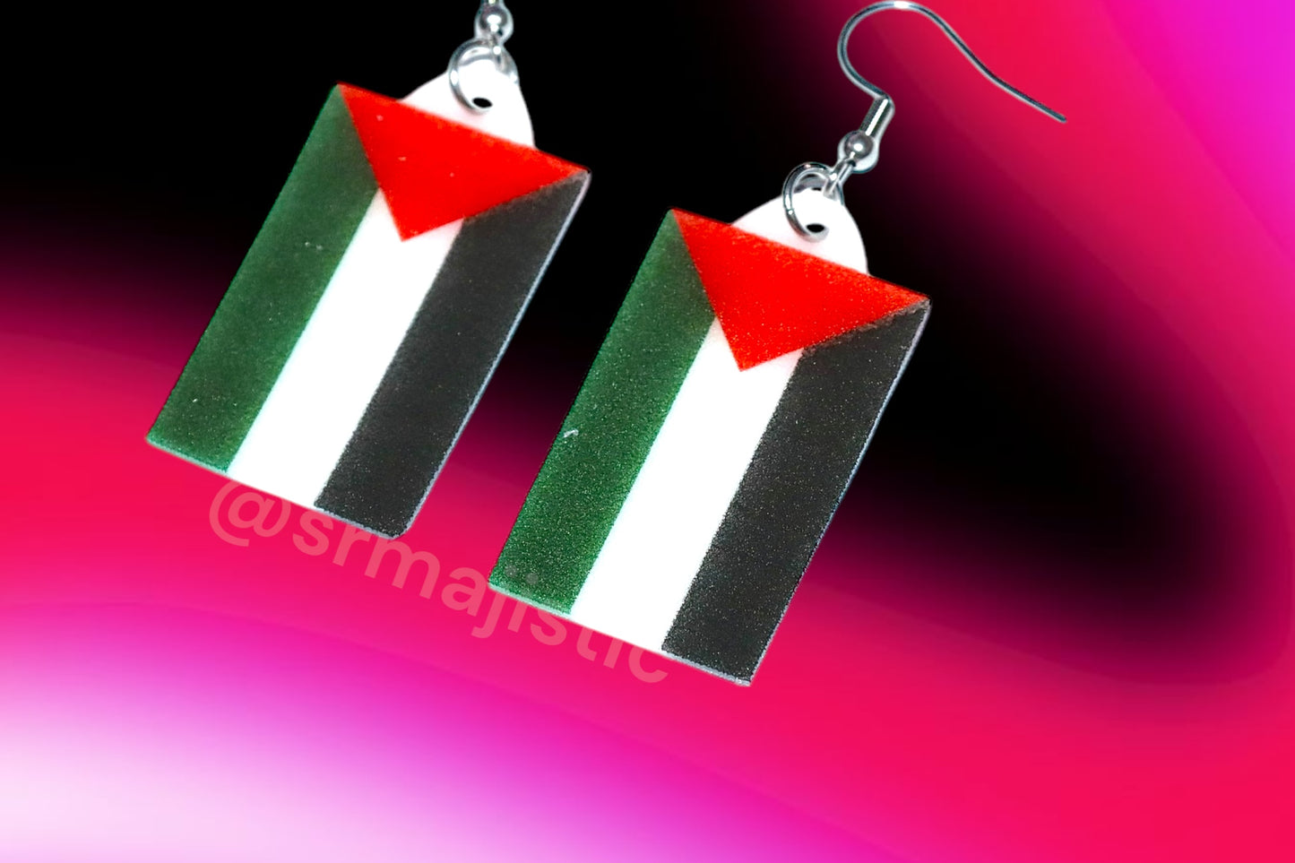 Palestine flag Handmade Earrings!