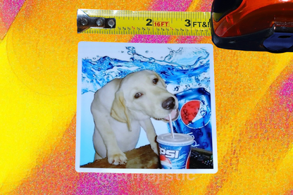 Pepsi Dog Meme Bumper Sticker