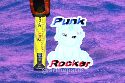 Cool Punk Rocker Webkinz Unicorn Meme Bumper Sticker