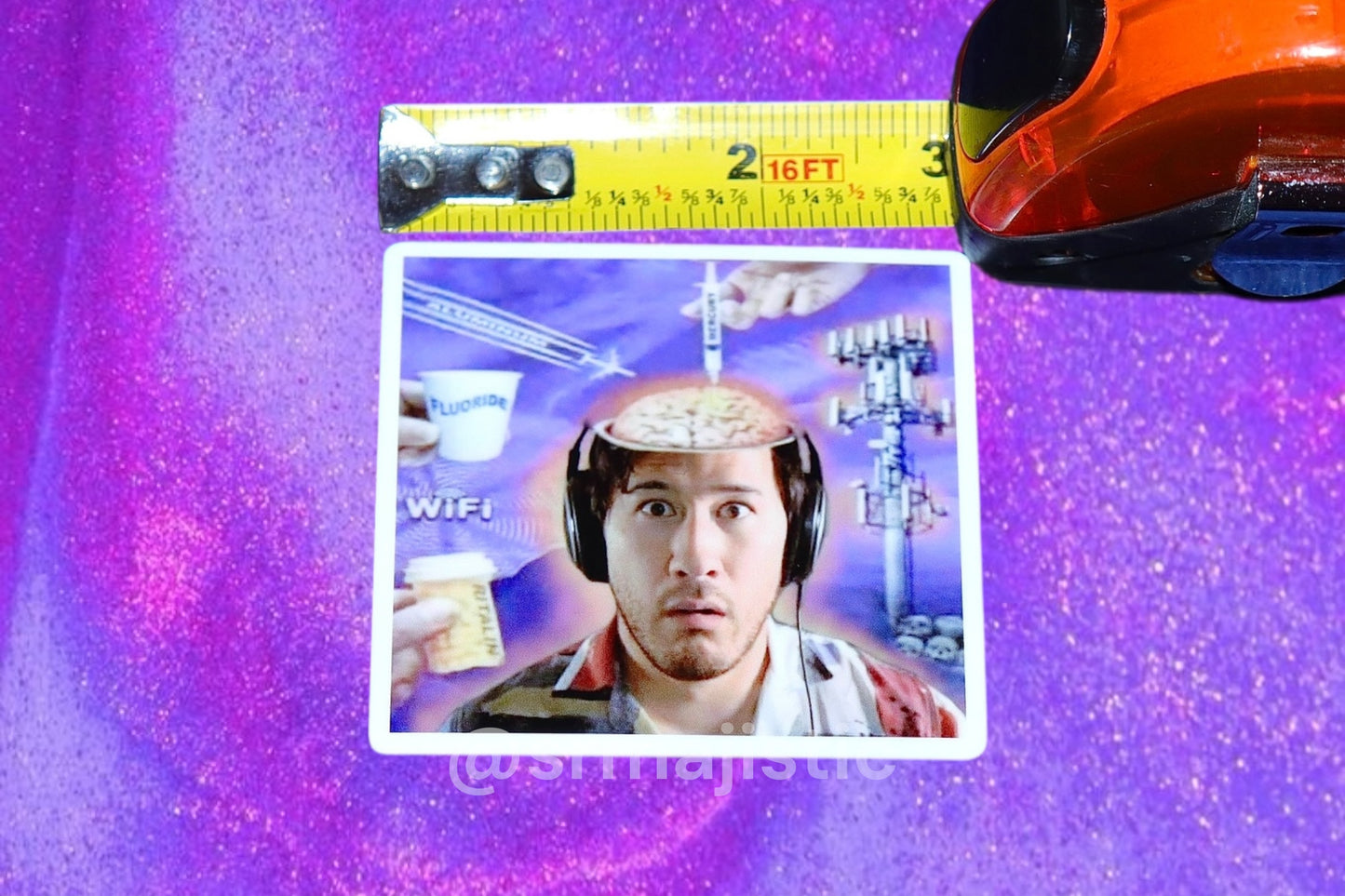 5g Brainwashed Markiplier Meme Bumper Sticker