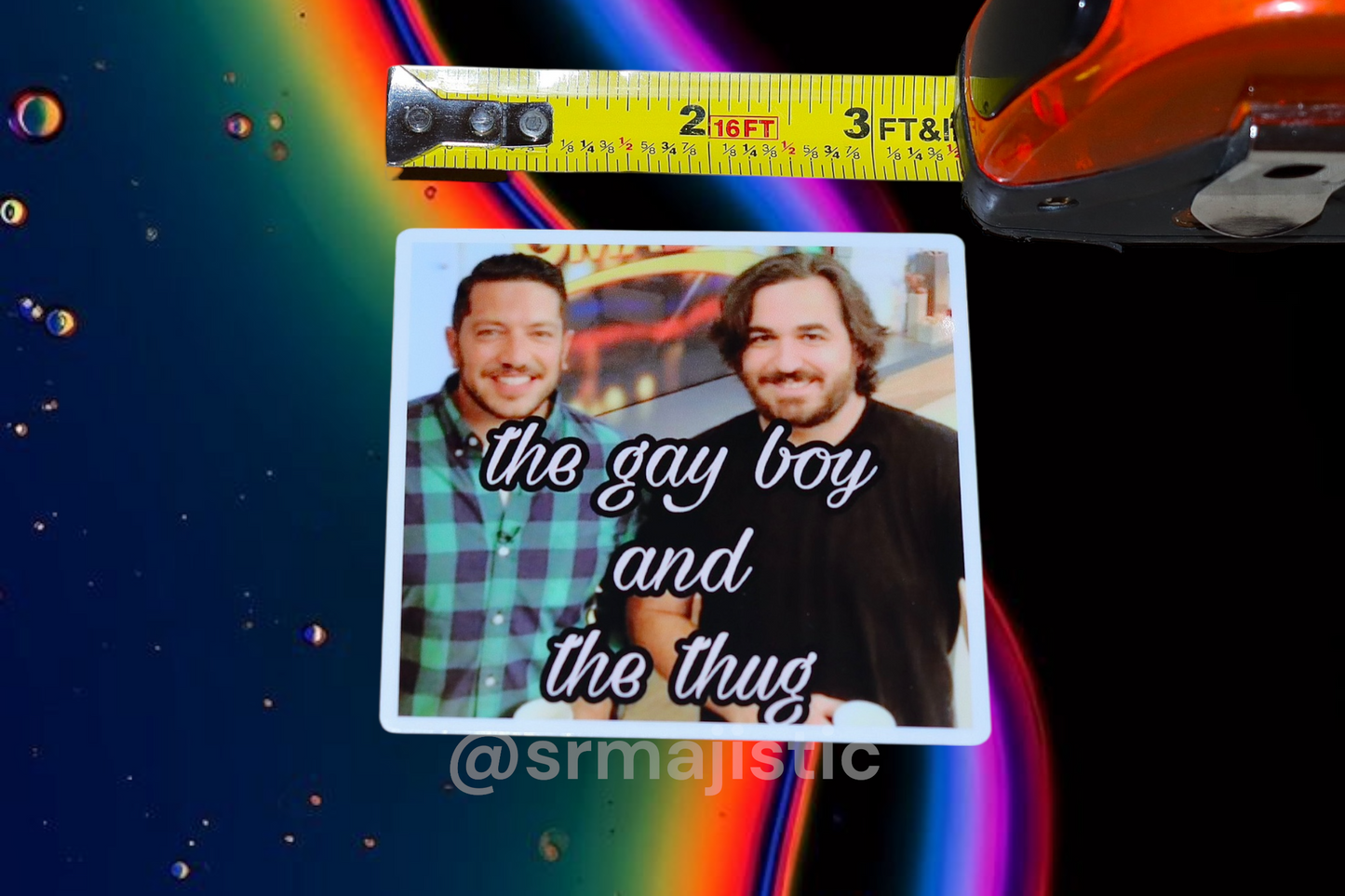 Impractical Jokers Q and Sal The Gay Boy and the Thug Meme Bumper Sticker