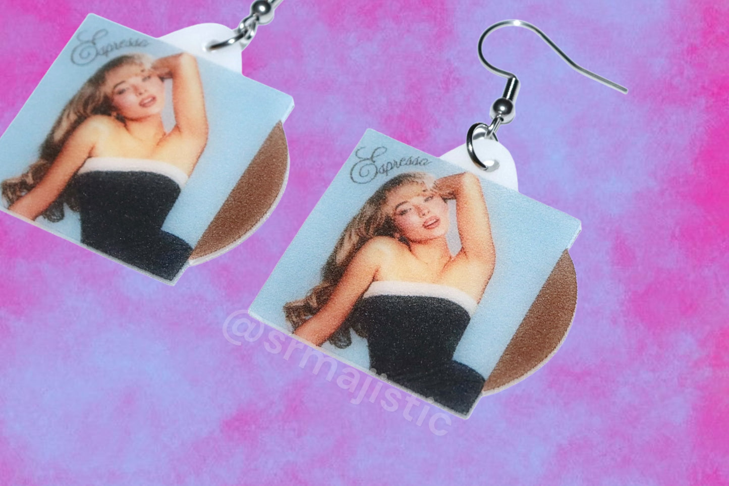 Sabrina Carpenter Espresso Vinyl Single Handmade Earrings!
