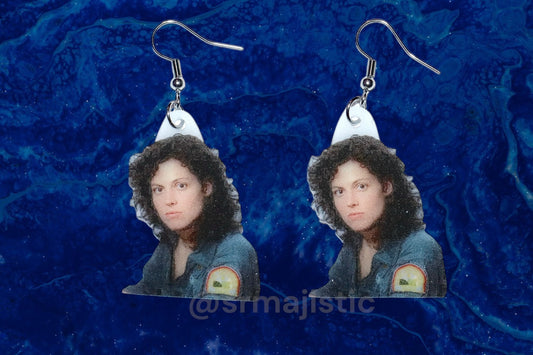 Ellen Ripley Alien Character Handmade Earrings!